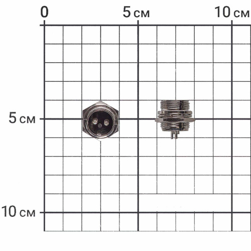 Вилка 2 pin панель C04001